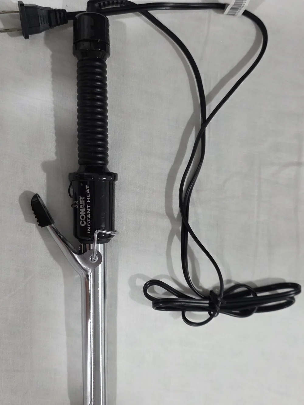 Black and Silver Curling Iron